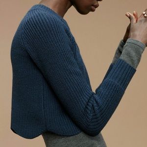 Aritizia Wilfred Sardou scalloped wool sweater